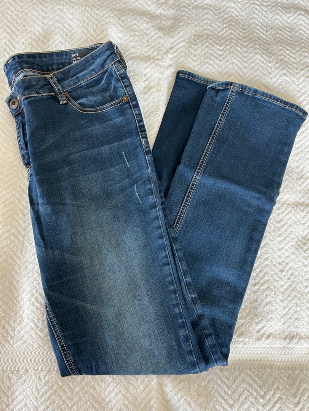 Faye Indigo Bootcut Jeans with Subtle Fade by Buffalo Blu
